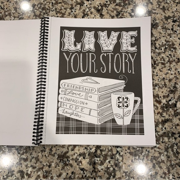 NEW The Coloring Cafe Coloring Book for Grown-Up Girls- Be The Sunshine - Picture 7 of 8